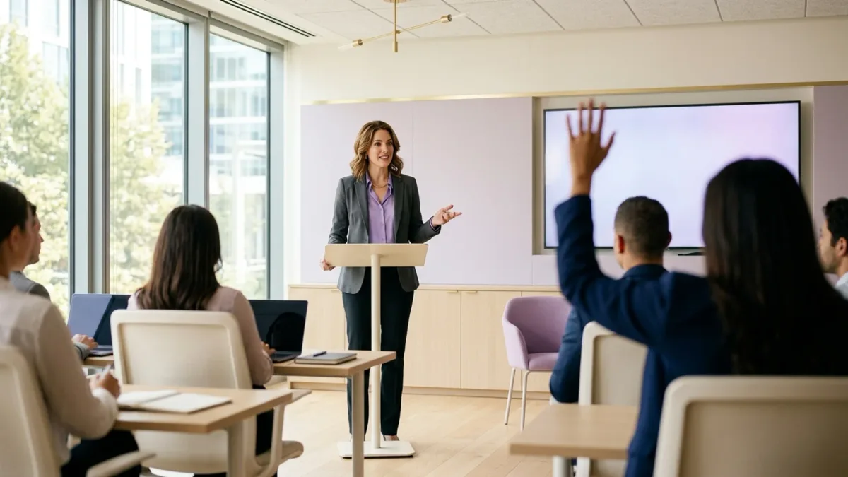 How to handle questions after a presentation